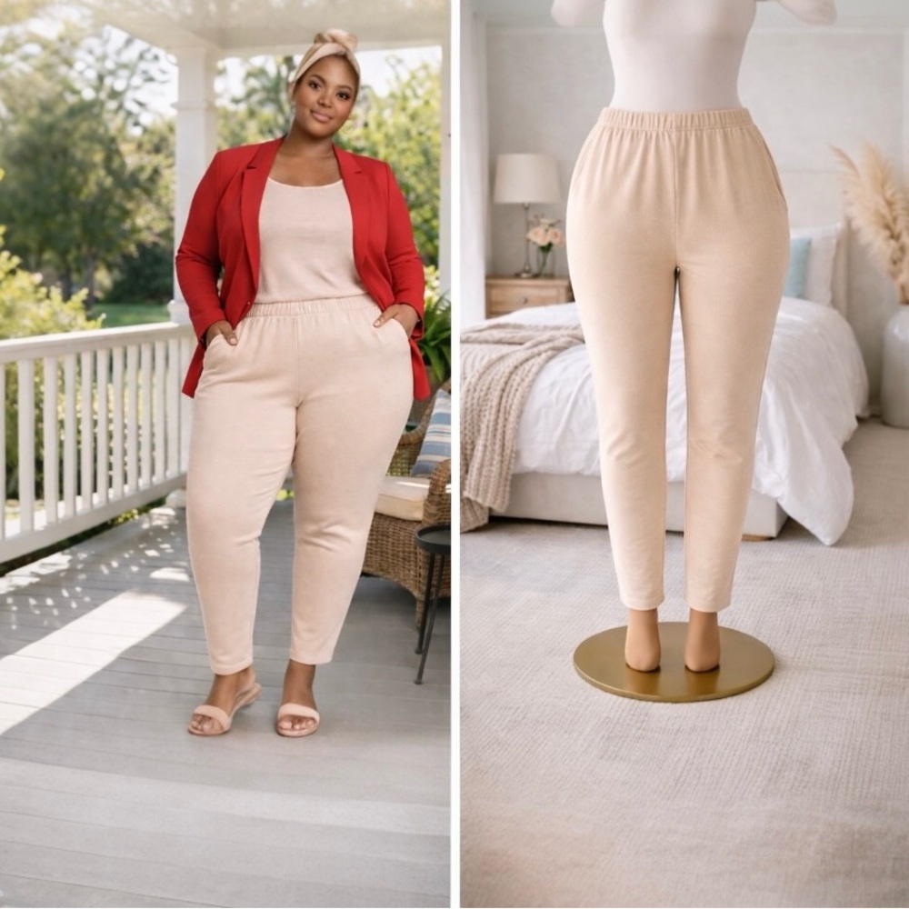 Torrid Cream Skinny Pants